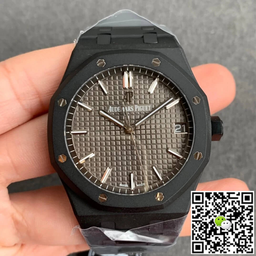 Best Replica Replica Audemars Piguet Royal Oak 15500 DLC Version 1:1 Best Edition ZF Factory Grey Dial - Colareps