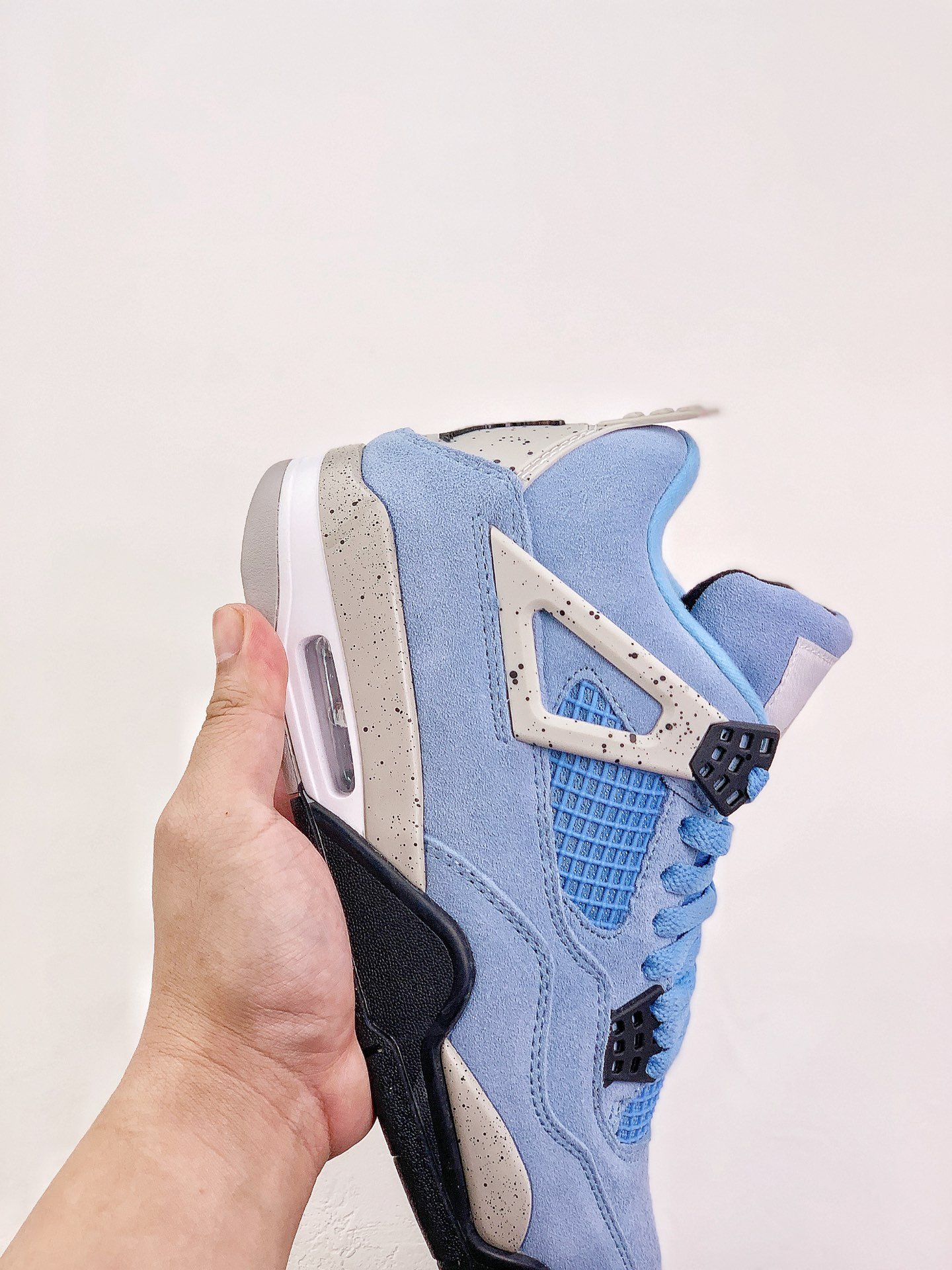 Best Replica Jordan 4 Retro University Blue Extended Size - Colareps
