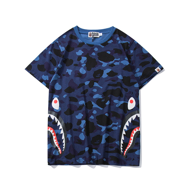Best Replica Bape Shark Camo Classic T Shirt 703 - Colareps