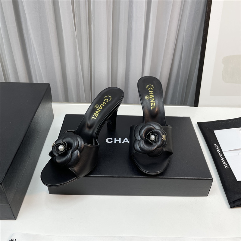 Best Replica Chanel Replica camellia slippers - Colareps