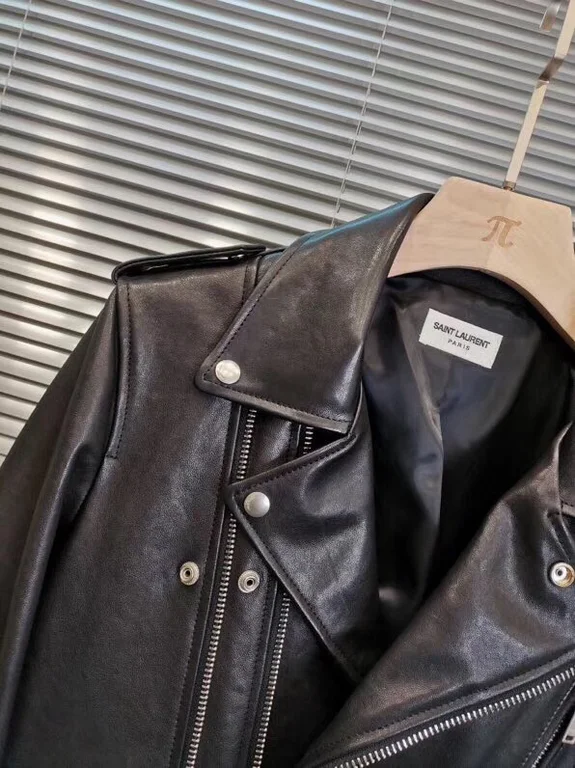 Best Replica Saint Laurent Replica Real Leather Jacket - Colareps