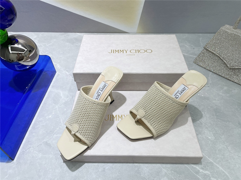 Best Replica jimmy choo square-toe knit flip-flops - Colareps