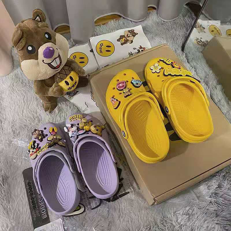 Best Replica Drew House Crocs Justin Slippers Purple - Colareps