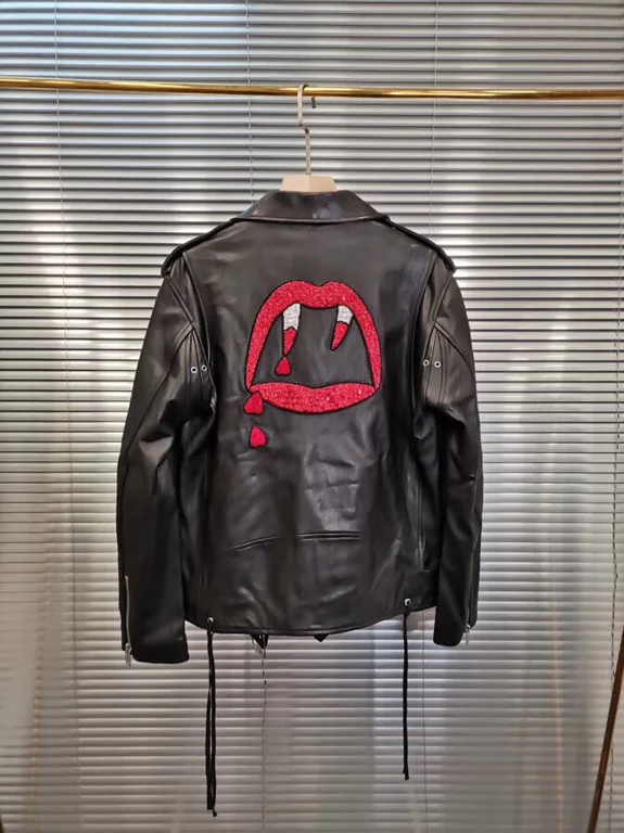 Best Replica Saint Laurent Replica Real Leather Jacket - Colareps