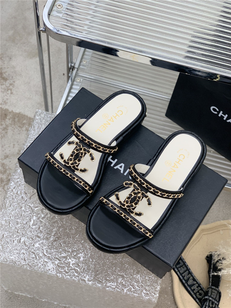 Best Replica Chanel new silk sheepskin slippers - Colareps