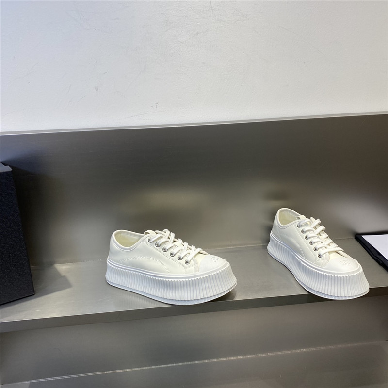 Best Replica Chanel latest full leather platform biscuit shoes - Colareps