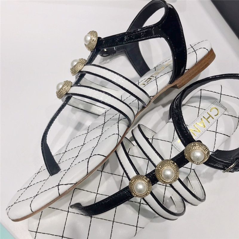 Best Replica Chane pearl sandals - Colareps