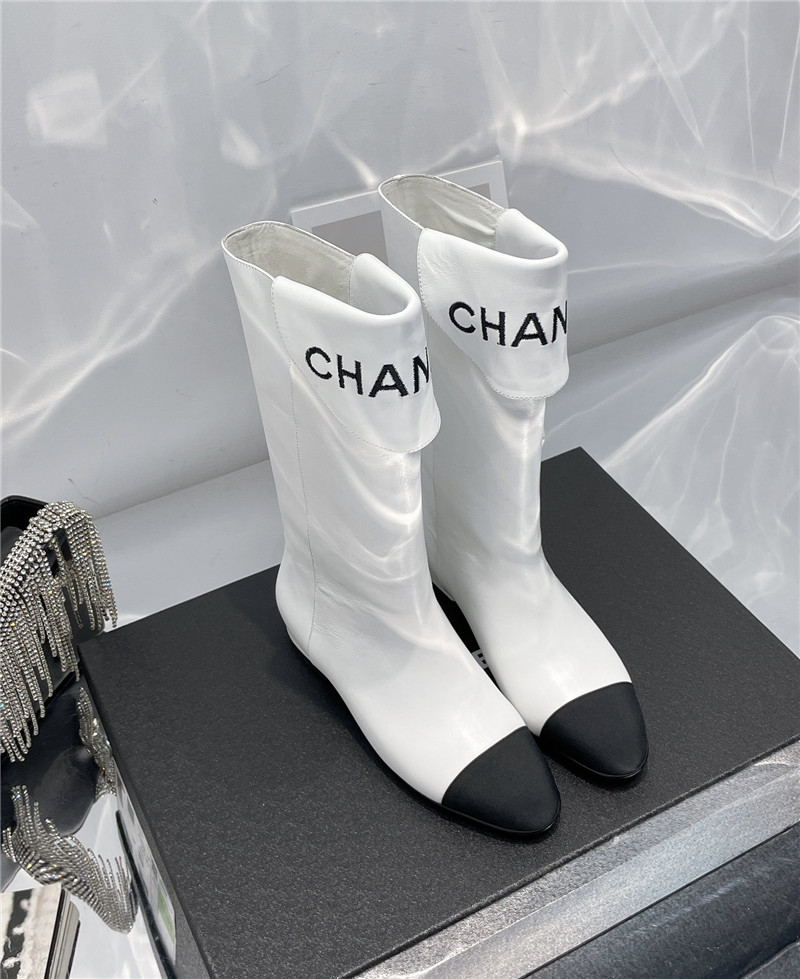 Best Replica chanel embroidered long boots - Colareps