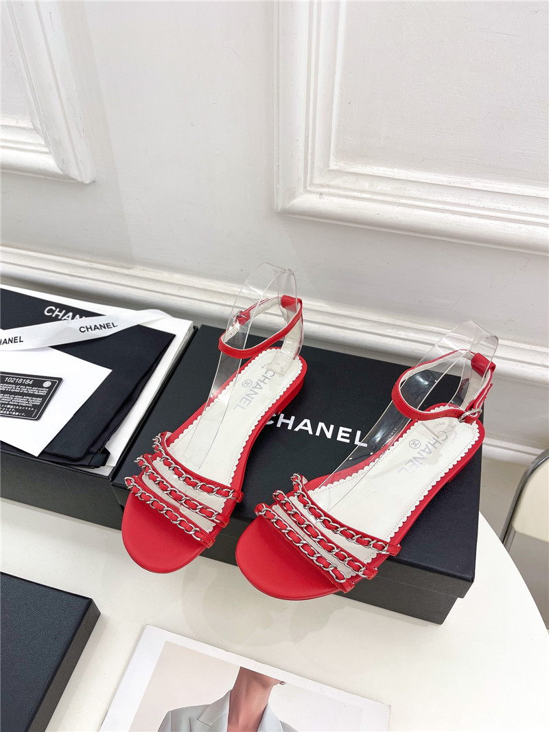 Best Replica Chanel counter catwalk style chain sandals - Colareps