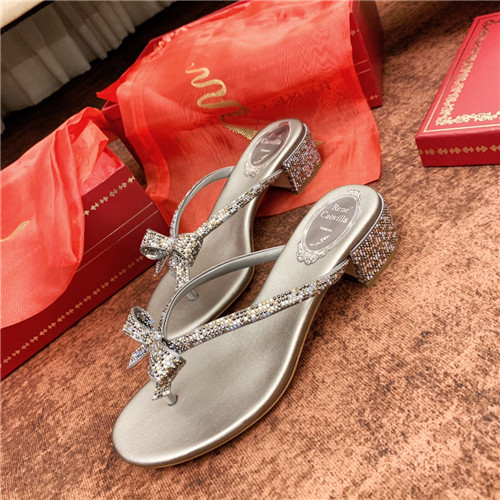 Best Replica rene caovilla flat sandals - Colareps