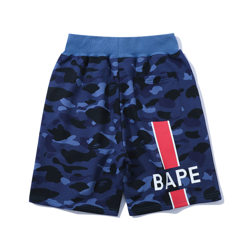 Best Replica BAPE x PSG Shorts Camo Blue Pants HDCP8695 - Colareps