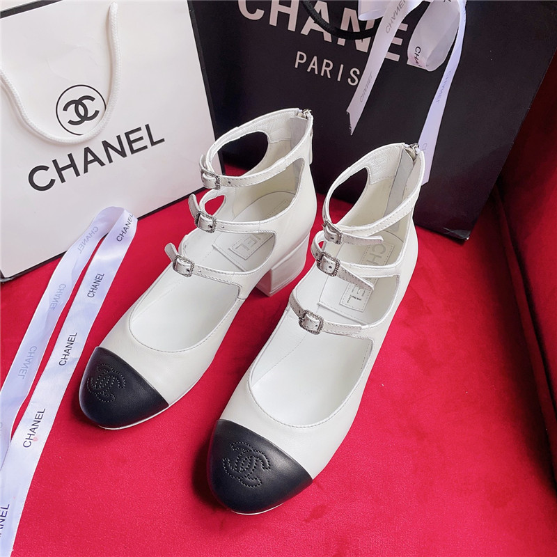 Best Replica Chanel classic color matching elements large logo shoes - Colareps