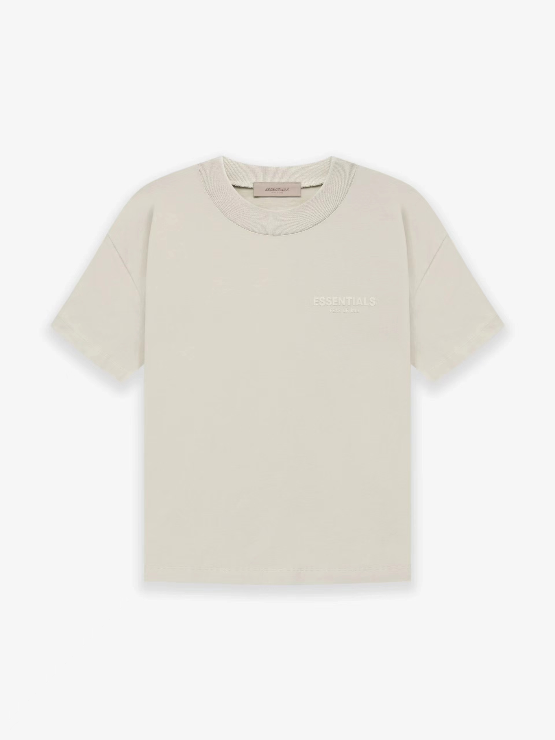 Best Replica 1:1 quality version Fear of God ESSENTIALS 2022 small flocked logo tee - Colareps