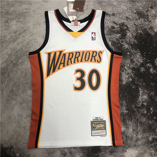 Best Replica STEPHEN CURRY GOLDEN STATE WARRIORS THROWBACK JERSEY (HEAT APPLIED) - Colareps