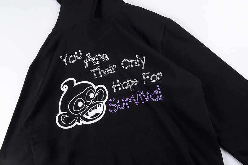 Best Replica Savior White Print Hoodie - Colareps