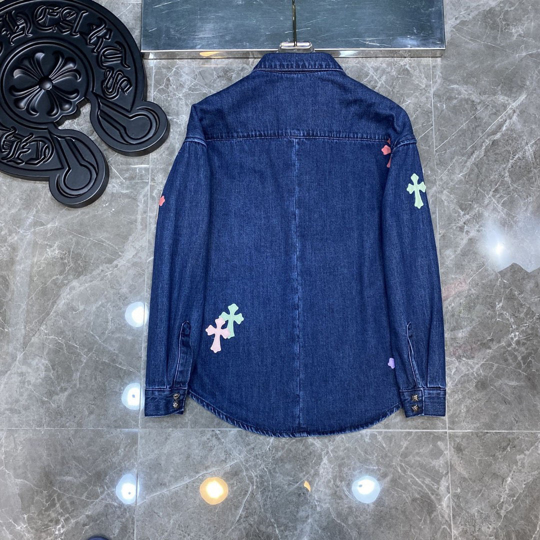 Best Replica Chrome Hearts Denim Shirt - Colareps