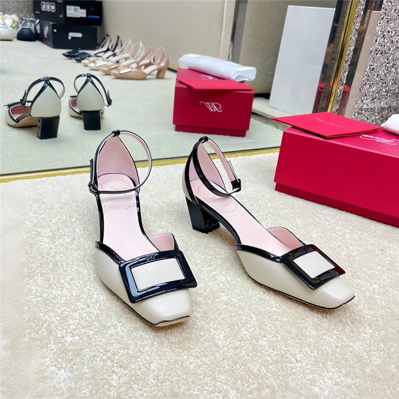 Best Replica Roger vivier classic buckle strap sandals - Colareps