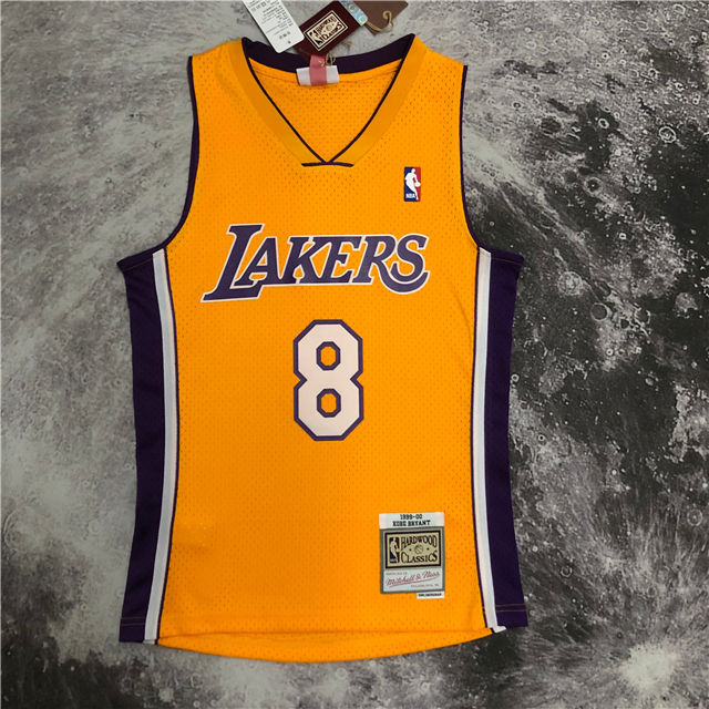 Best Replica KOBE BRYANT #8 LOS ANGELES LAKERS THROWBACK JERSEY (HEAT APPLIED) - Colareps