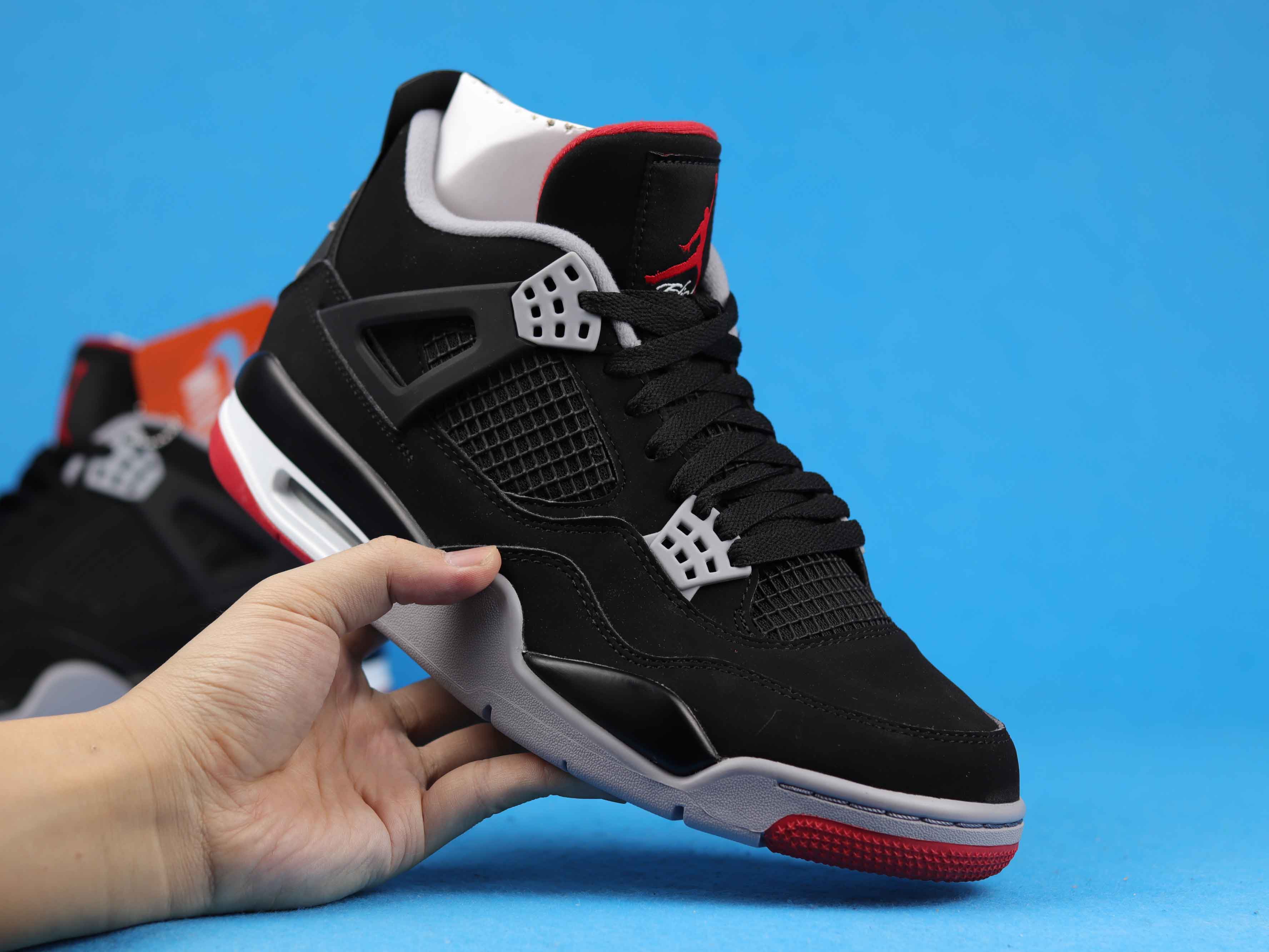 Best Replica Air Jordan 4 Bred Extended Size - Colareps
