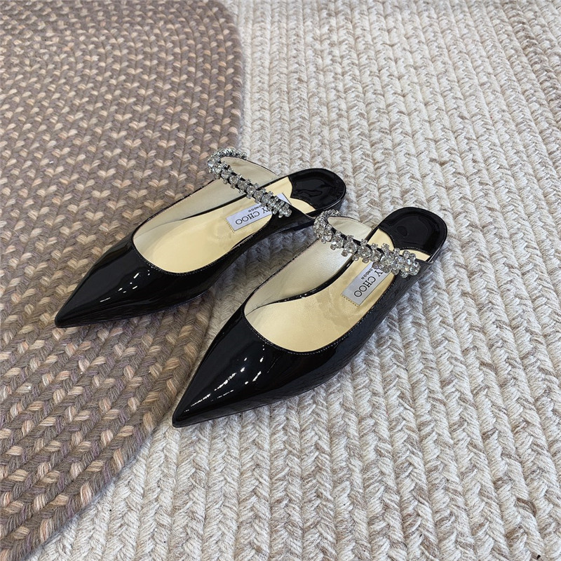 Best Replica Jimmy Choo Rhinestone Slide Sandals - Colareps