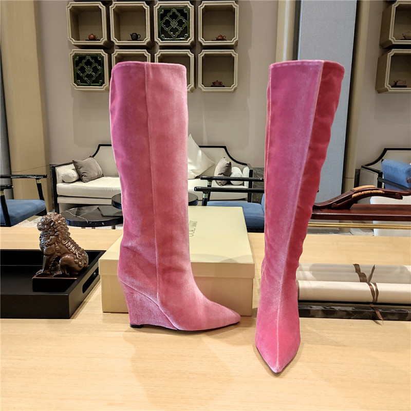 Best Replica jimmy choo Dupes wedge long boots - Colareps