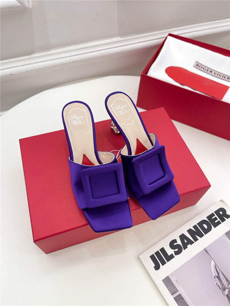 Best Replica roger vivier classic generous buckle slippers - Colareps