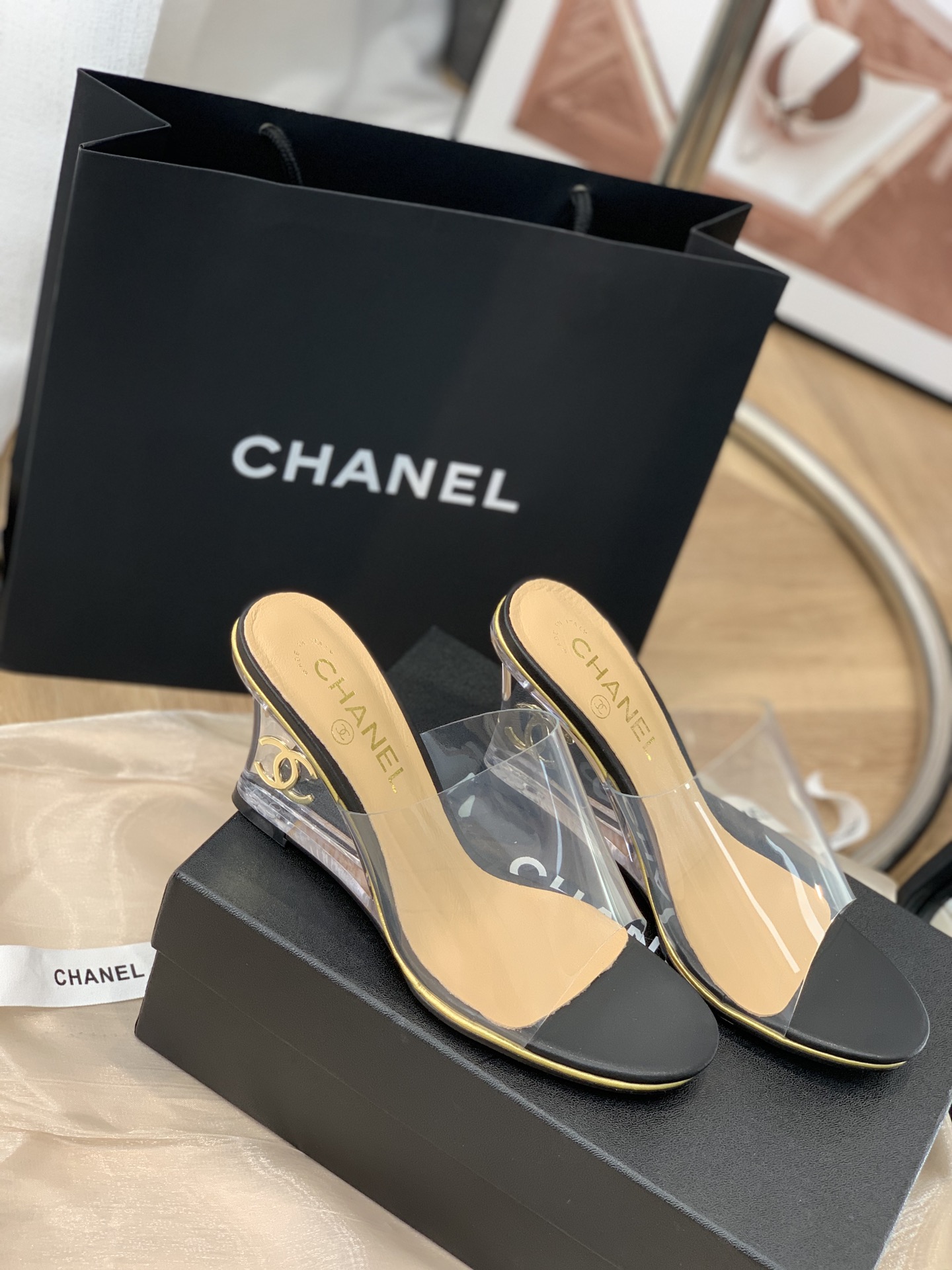 Best Replica chanel crystal heel sandals - Colareps