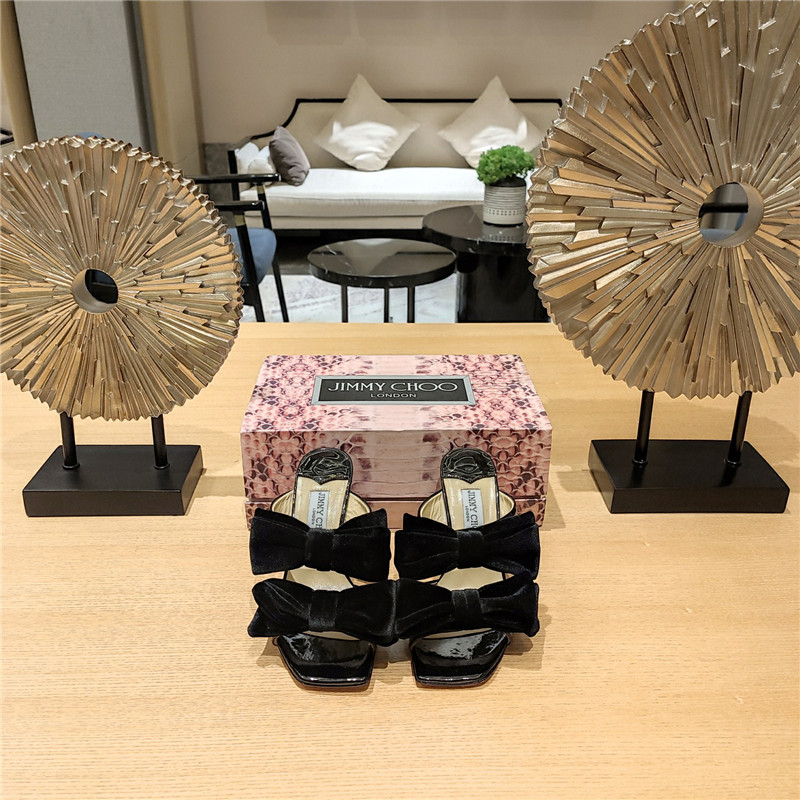 Best Replica jimmy choo bow heels dupe bow crinkle sandals - Colareps