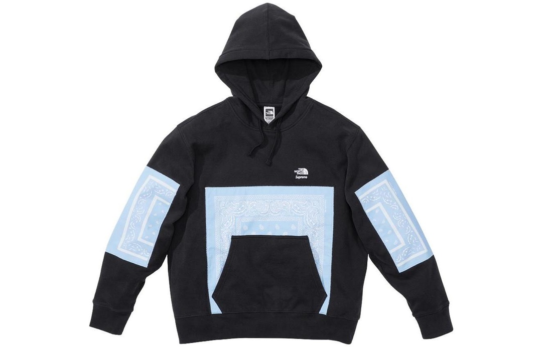 Best Replica SUPREME x TNF 22SS BANDANA HOODED SWEATSHIRT - Colareps