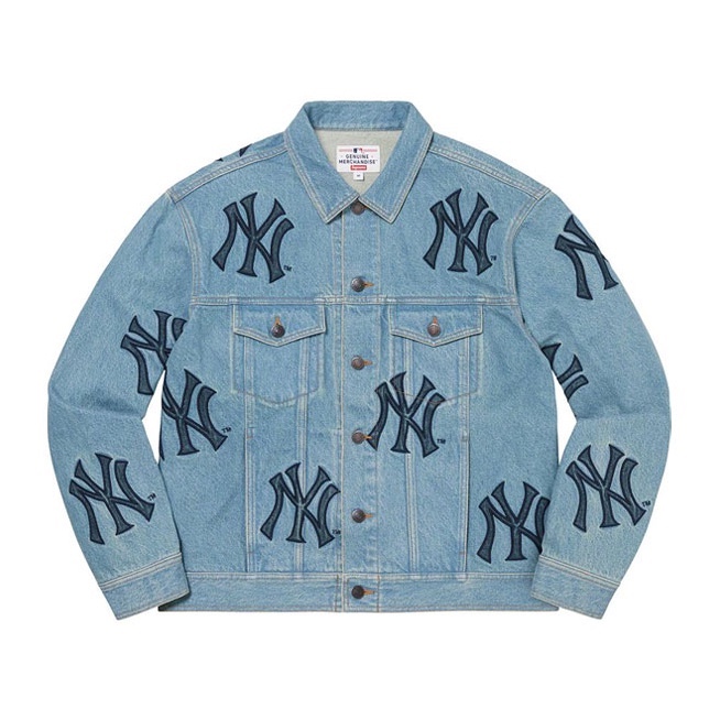 Best Replica SUPREME 21FW NEW YORK YANKEES DENIM TRUCKER JACKET - Colareps