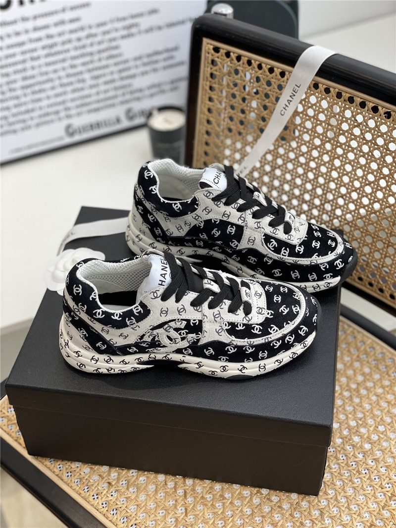 Best Replica chanel full logo sneakers - Colareps