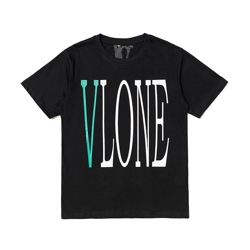 Best Replica Replica Vlone Green V Staple Tee - Colareps