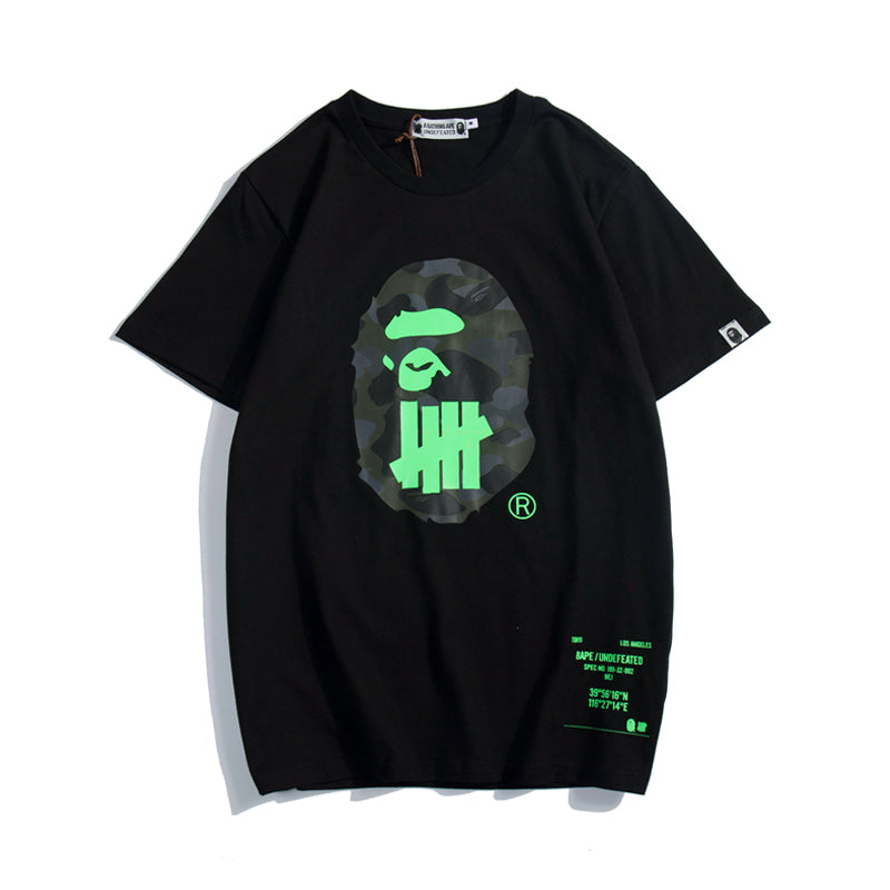 Best Replica Bape x Undefeated T Shirt Bape Camo College Cotton Tee 1336 - Colareps