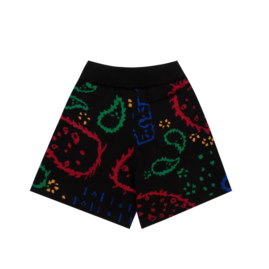 Best Replica 1:1 quality version Men's appliqué knit cashew flower shorts - Colareps