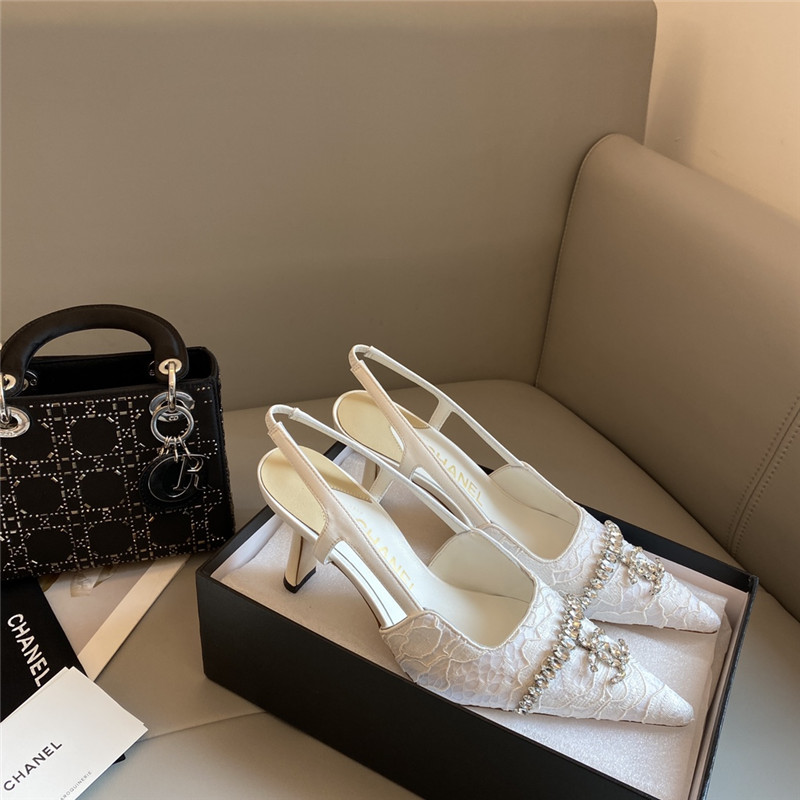 Best Replica Chanel new medieval series lace high heels - Colareps