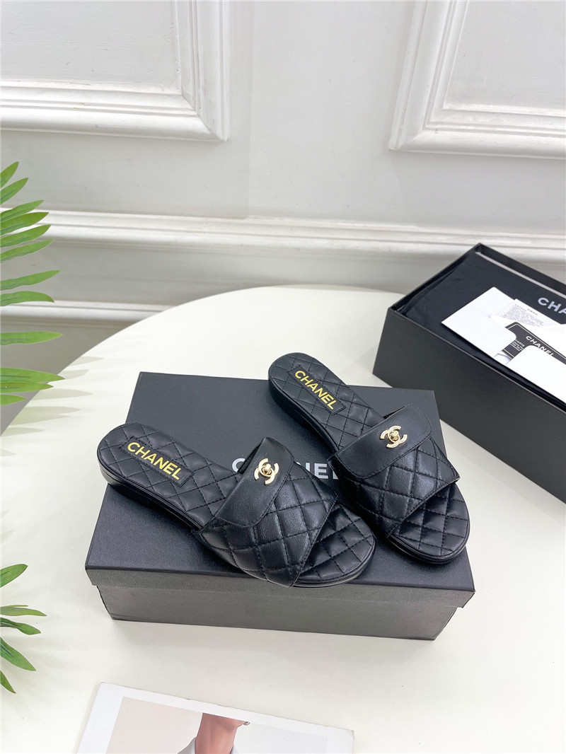 Best Replica Chanel counter classic double C buckle slippers - Colareps