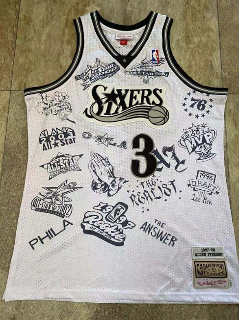 Best Replica ALLEN IVERSON PHILADELPHIA 76ERS JERSEY - Colareps