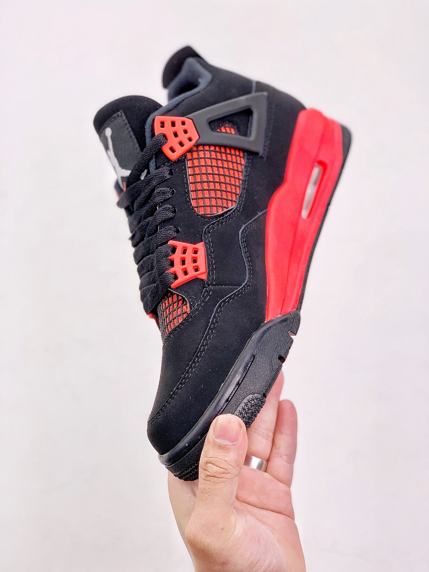 Best Replica Jordan 4 Retro Red Thunder extended size - Colareps