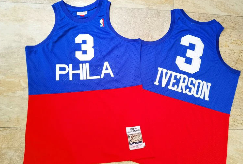 Best Replica ALLEN IVERSON PHILADELPHIA 76ERS THROWBACK JERSEY - Colareps