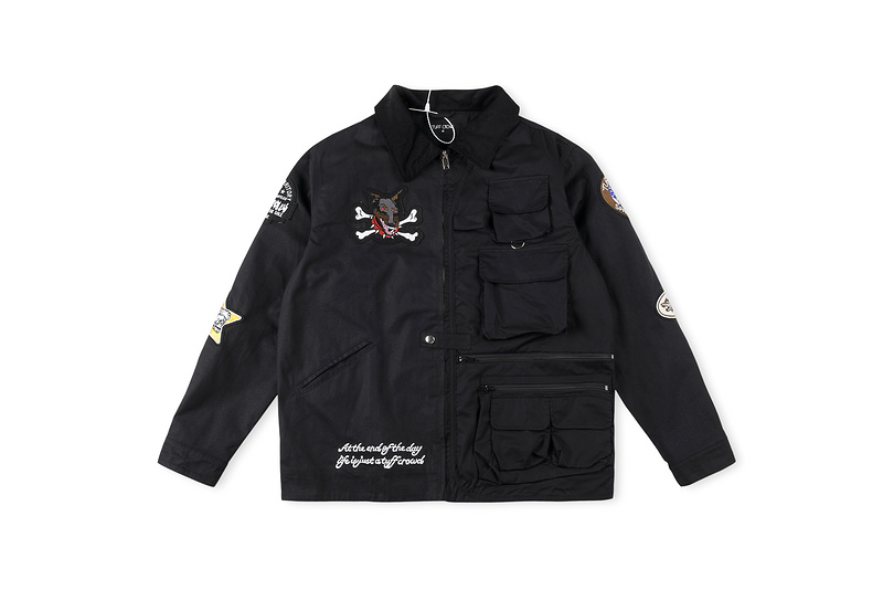 Best Replica Racing Wolf Printed Jacket - Colareps