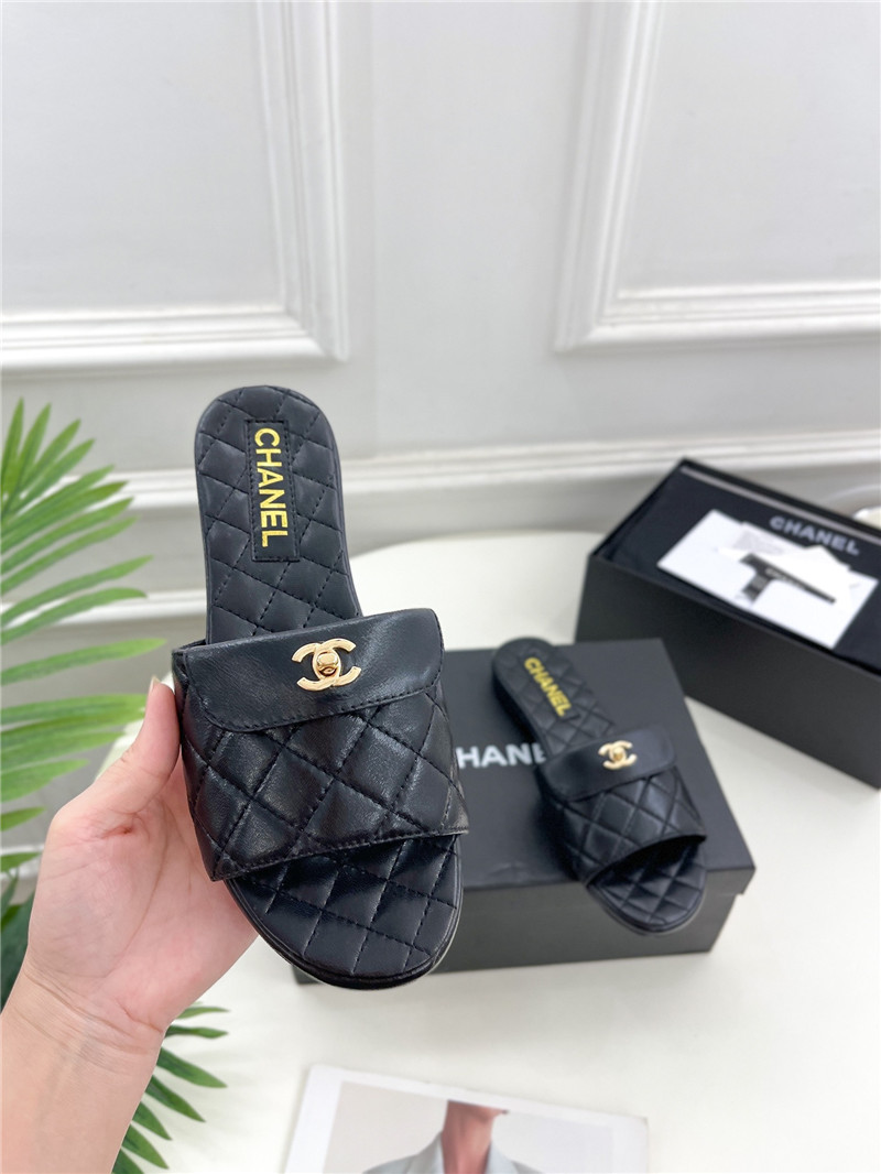 Best Replica Chanel counter classic double C buckle slippers - Colareps