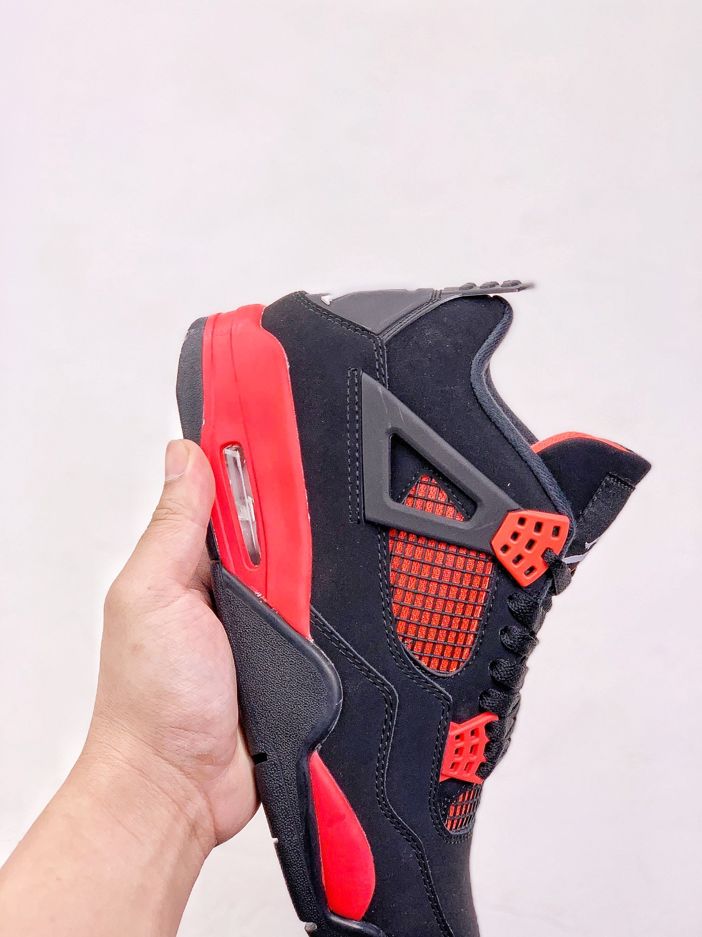Best Replica Jordan 4 Retro Red Thunder extended size - Colareps