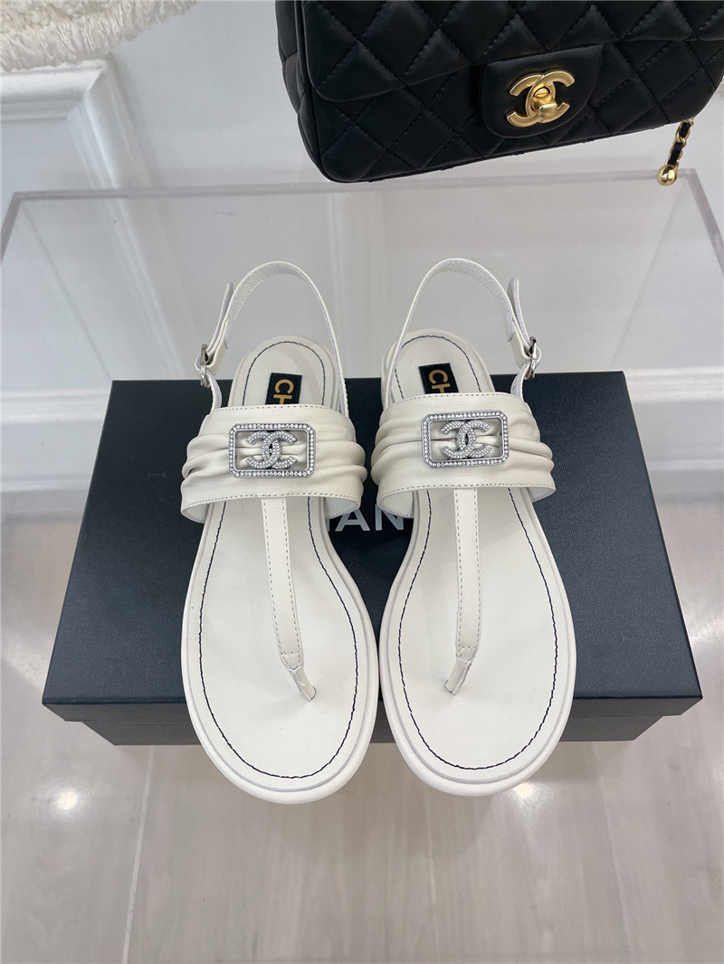 Best Replica chanel flip flop CC square sandals - Colareps