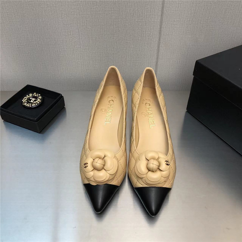 Best Replica chanel chunky heel pointed toe shoes - Colareps