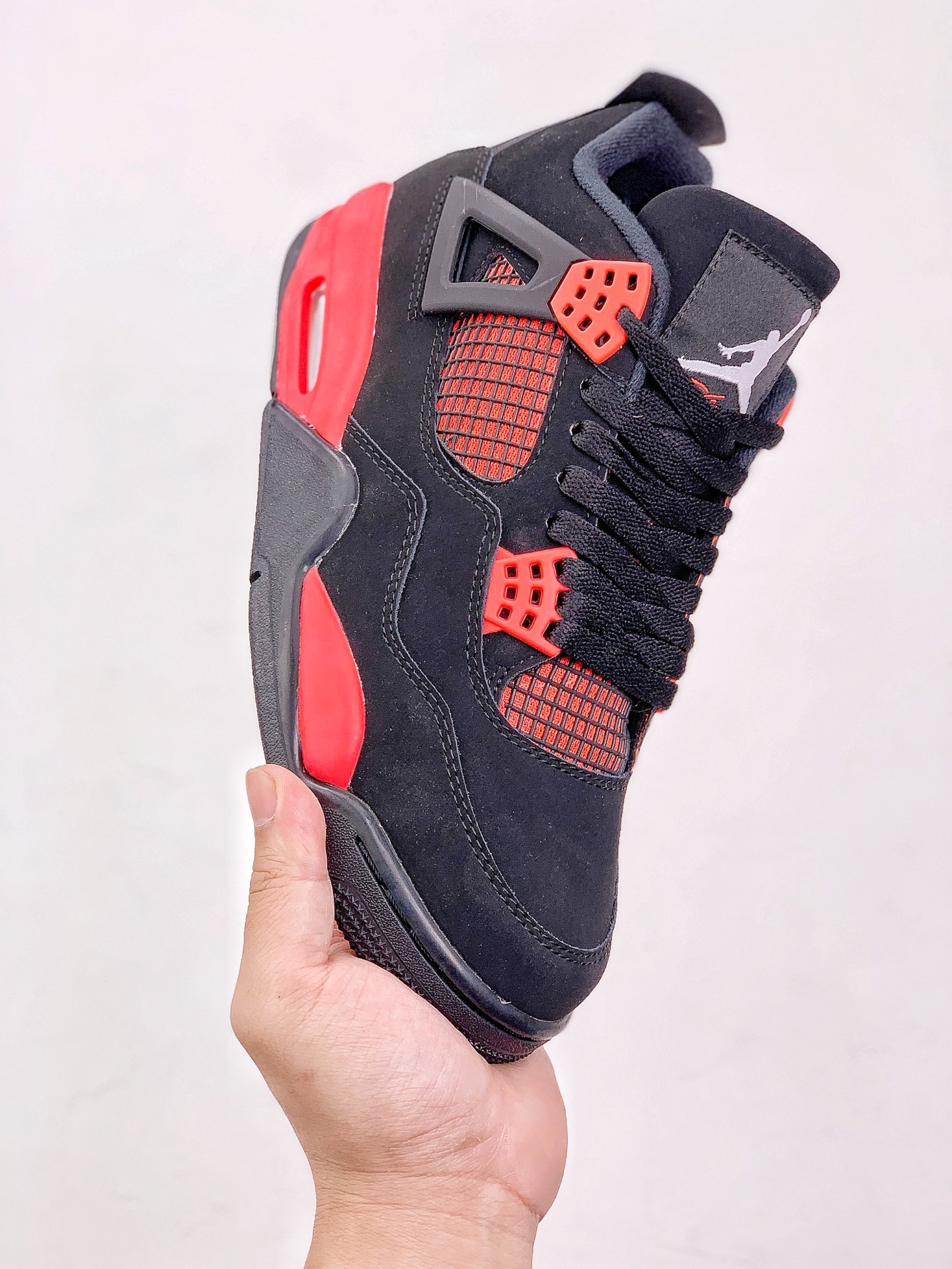 Best Replica Jordan 4 Retro Red Thunder extended size - Colareps