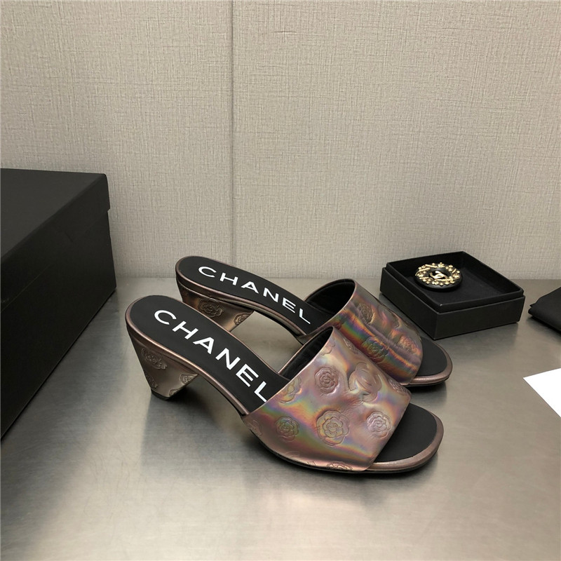 Best Replica Chanel C buckle slippers classic pearl slippers - Colareps