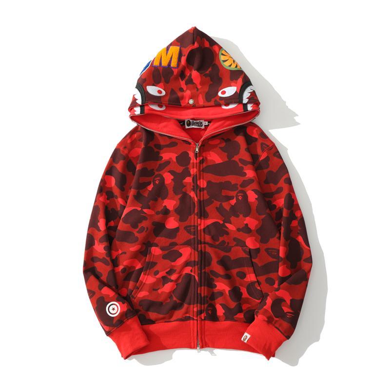 Best Replica BAPE 1st Color Camo Shark Double Full Zip Hoodie - Colareps