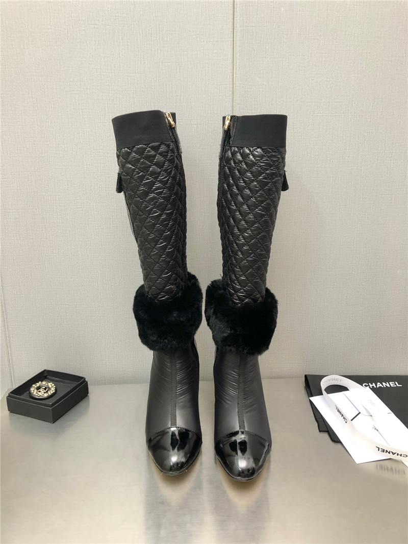 Best Replica chanel colorblock classic embroidered long boots - Colareps