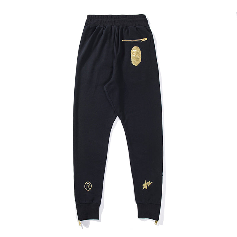 Best Replica BAPE Track Pants Sweatpants Black HDCP8689 - Colareps