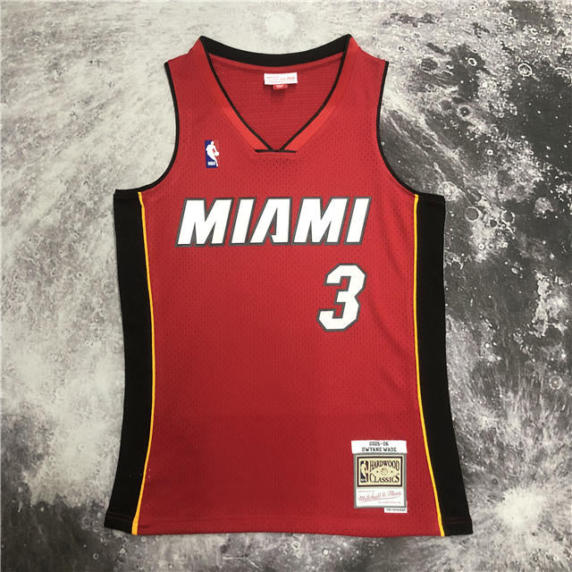 Best Replica DWYANE WADE MIAMI HEAT THROWBACK JERSEY (HEAT APPLIED) - Colareps